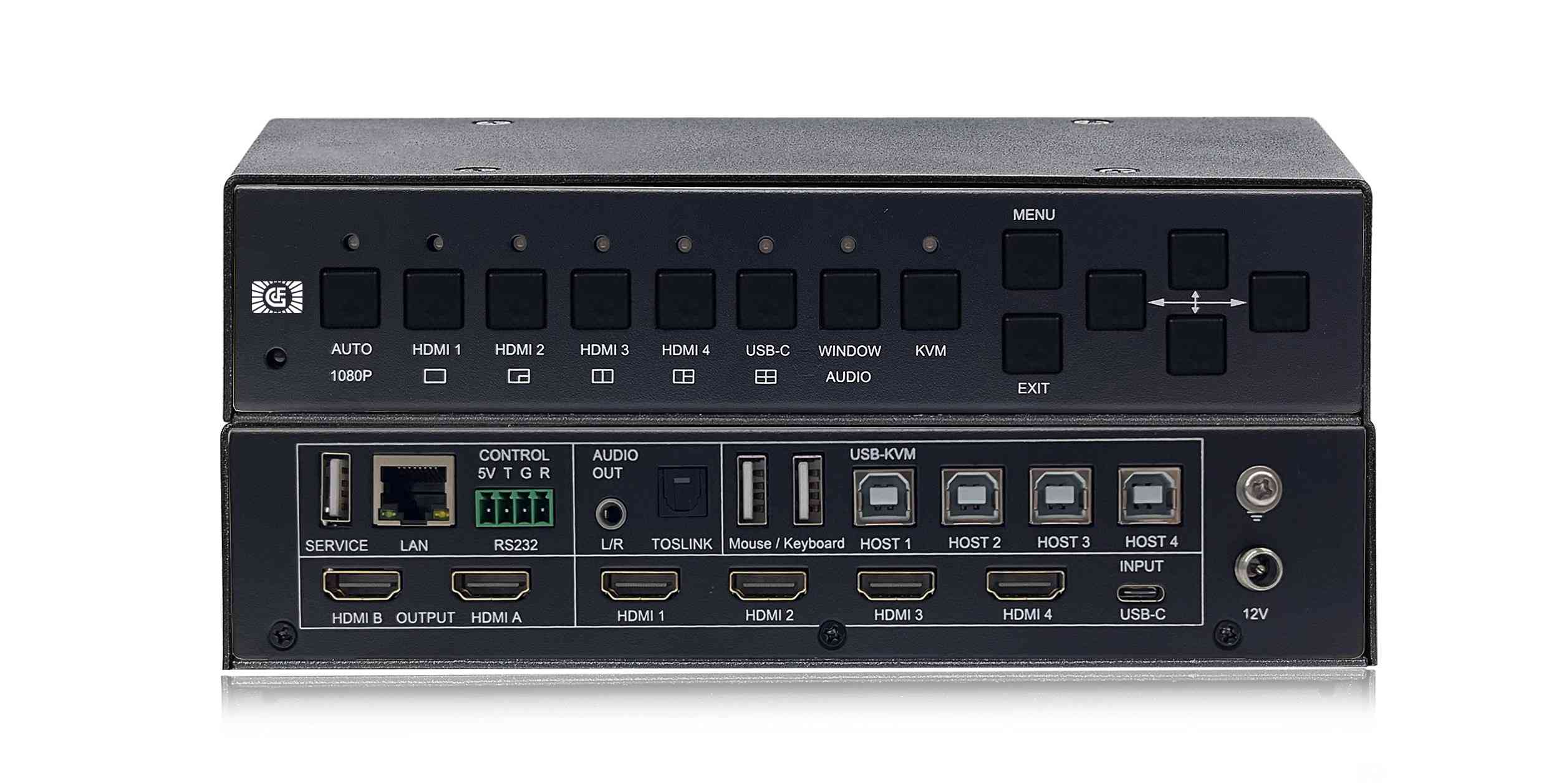 HDMI切换器4进2出带网络控制4K60HZ HDMI2.0
