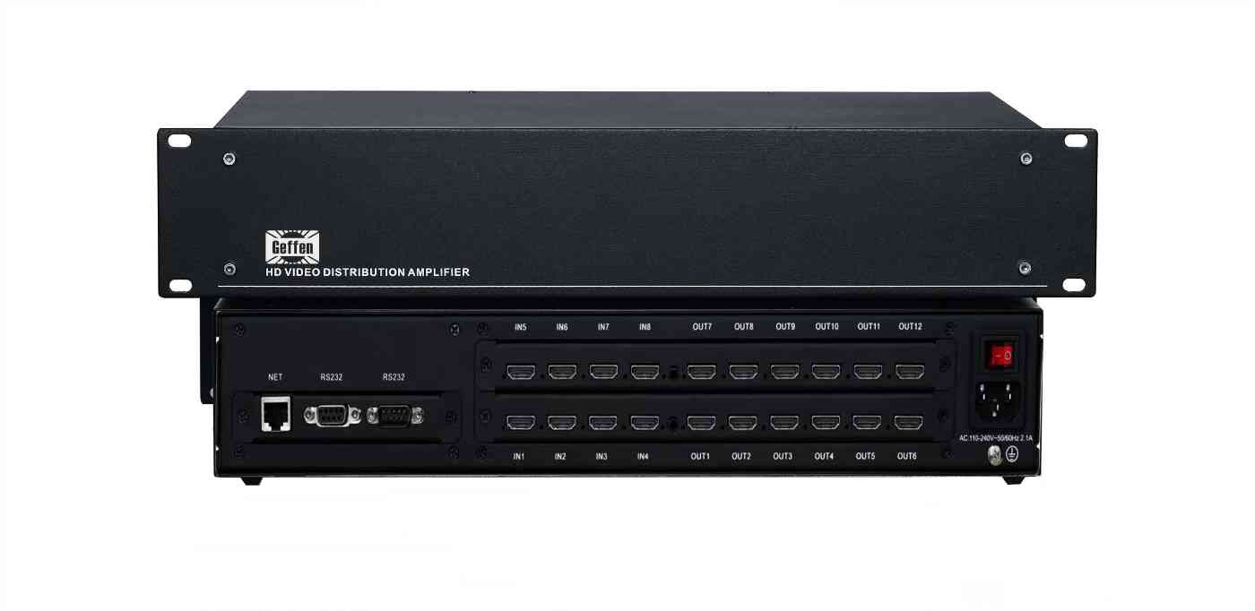 开窗漫游迭加一体矩阵加强信号LCD处理系统8进12出