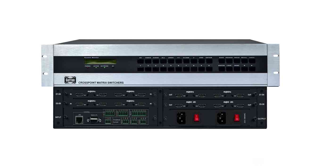 4K60HZ无缝插卡混合矩阵系统