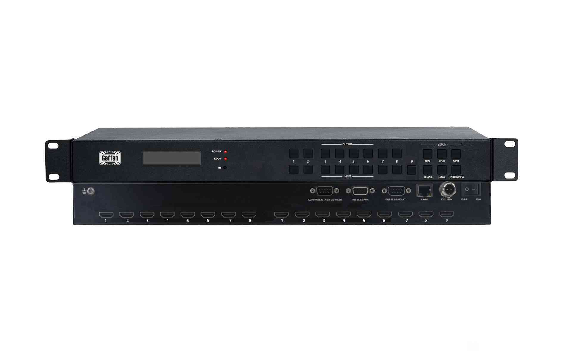 高清HDMI1.4 8进9出矩阵矩阵 